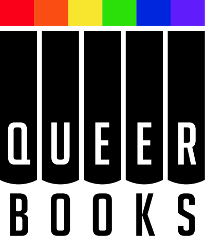 Link zum Onlineshop von QueerBooks.
In der Bildmitte sind 5 Buchrücken. Auf jedem steht ein Buchstabe des Wortes Queer. Darunter steht: Books. Am oberen Bildrand ist ein Streifen in Regenbogenfarben.